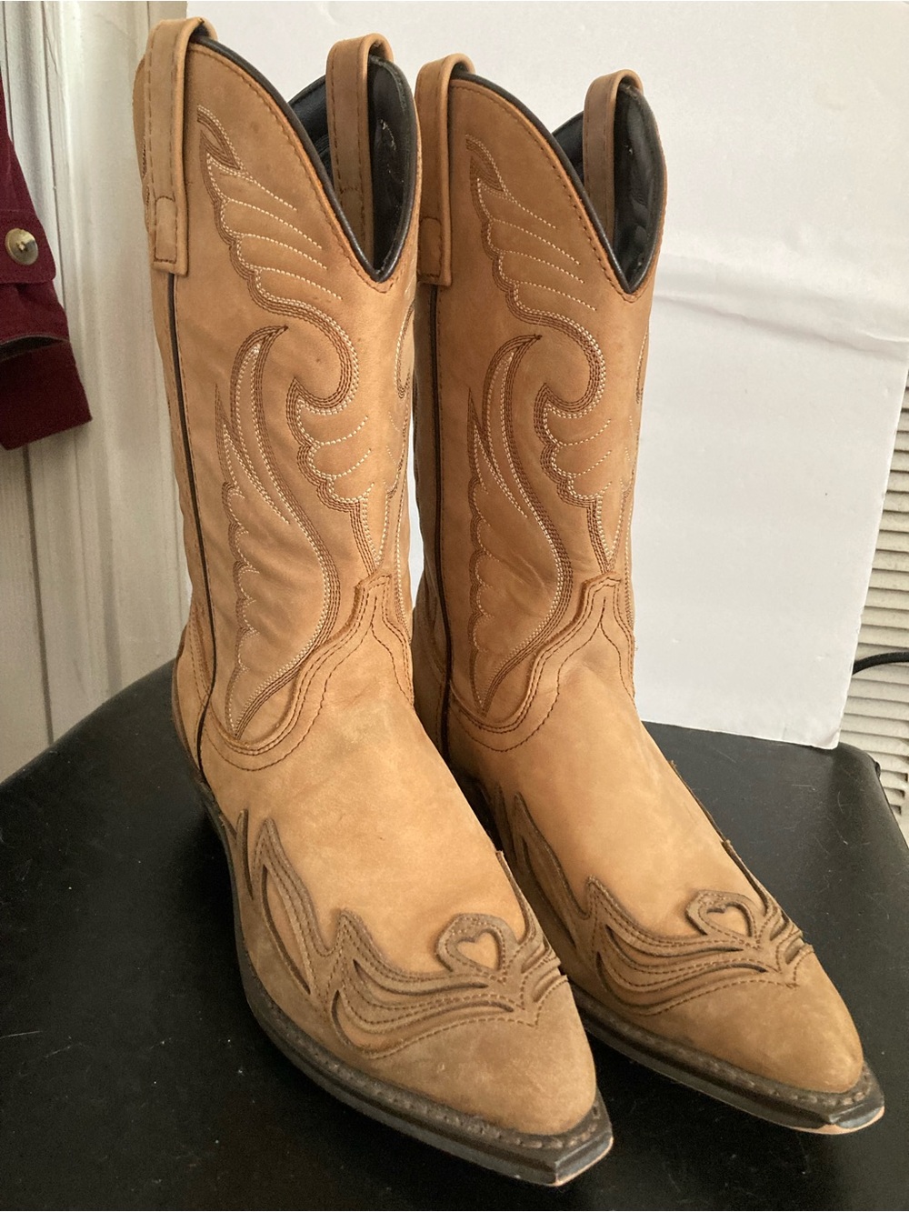 Masterson RB890 Tan Western Cowboy Boots Women’s - Classic Pull-On Style